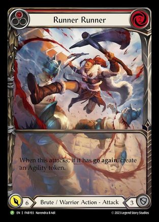 Runner Runner - FAB193 (FAB193) Rainbow Foil - Flesh and Blood: Promo Cards