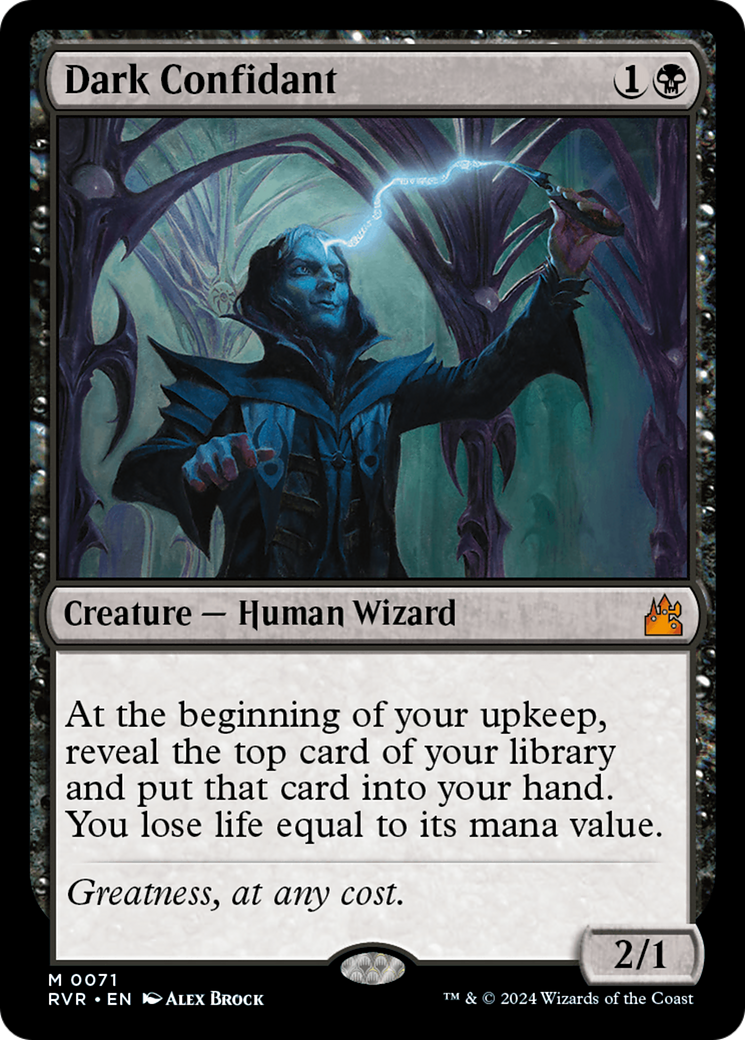 Dark Confidant [Ravnica Remastered] Foil