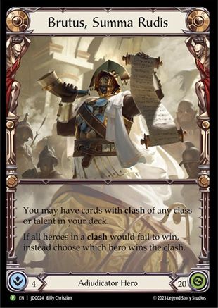 Brutus, Summa Rudis - JDG024 (JDG024) Cold Foil - Flesh and Blood: Promo Cards