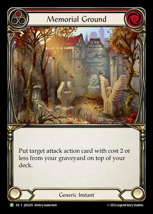 Memorial Ground (Red) (JDG029) Cold Foil - FaB Promos
