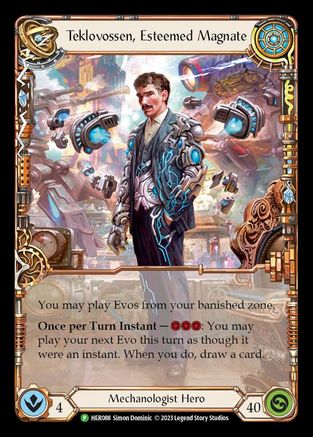 Teklovossen, Esteemed Magnate - HER088 (HER088) Cold Foil - Flesh and Blood: Promo Cards