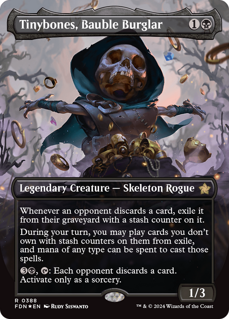 Tinybones, Bauble Burglar (Extended Art) [Foundations] | Silver Goblin