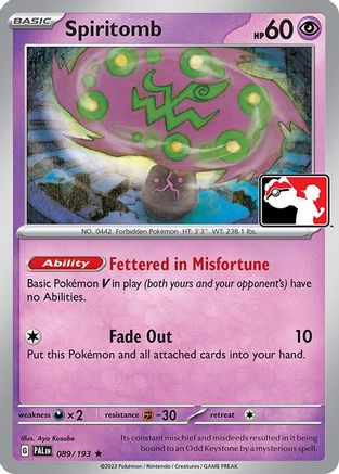 Spiritomb (089/193) [Prize Pack Series Four] | Silver Goblin