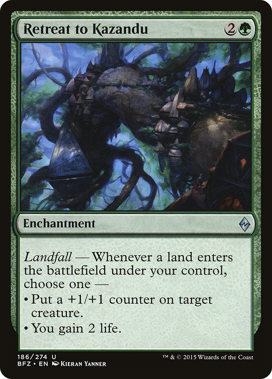 Retreat to Kazandu [Battle for Zendikar] Foil