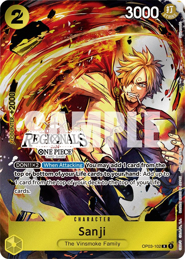 Sanji (Online Regional 2024) [Participant] [One Piece Promotion Cards] | Silver Goblin