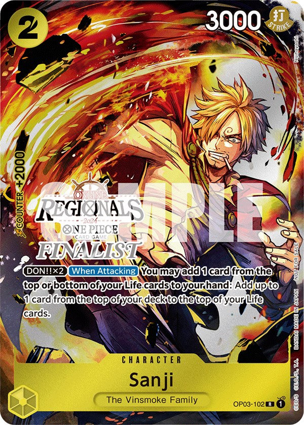 Sanji (Online Regional 2024) [Finalist] [One Piece Promotion Cards] | Silver Goblin