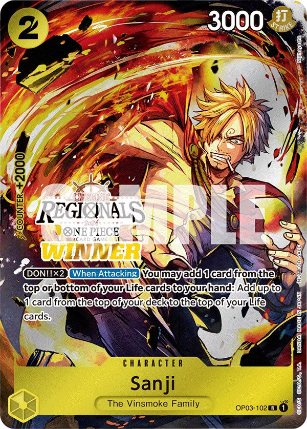 Sanji (Offline Regional 2024) [Winner] [One Piece Promotion Cards] | Silver Goblin