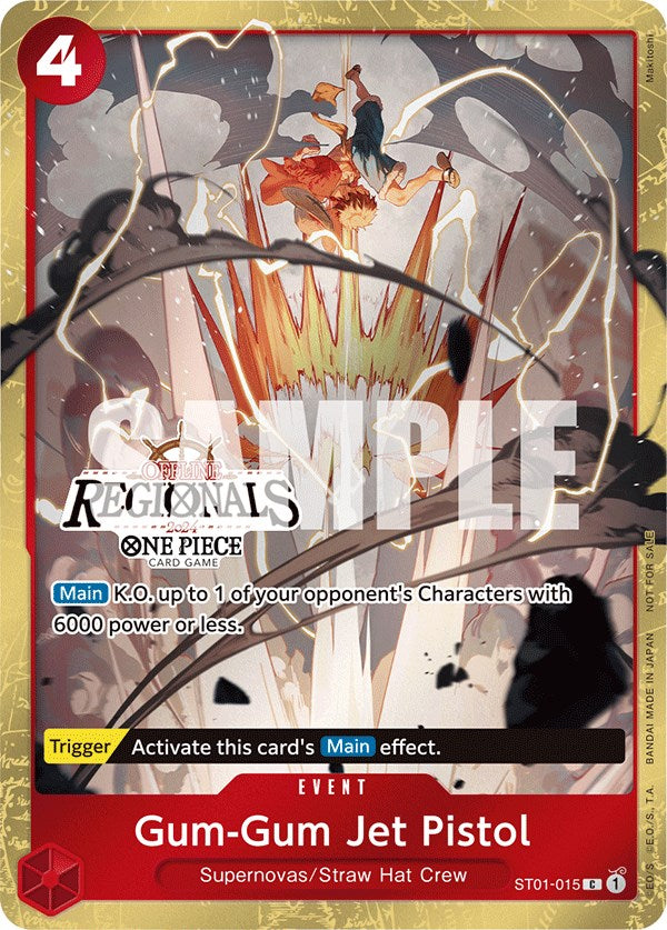 Gum-Gum Jet Pistol (Offline Regional 2024) [Participant] [One Piece Promotion Cards] | Silver Goblin