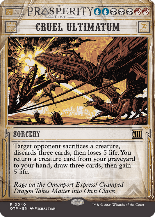 Cruel Ultimatum [Outlaws of Thunder Junction: Breaking News] Foil