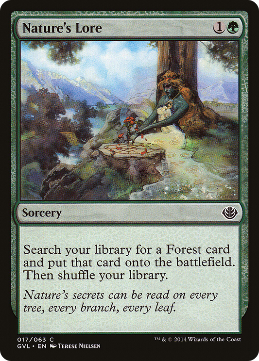 Nature's Lore (Garruk vs. Liliana) [Duel Decks Anthology] Foil