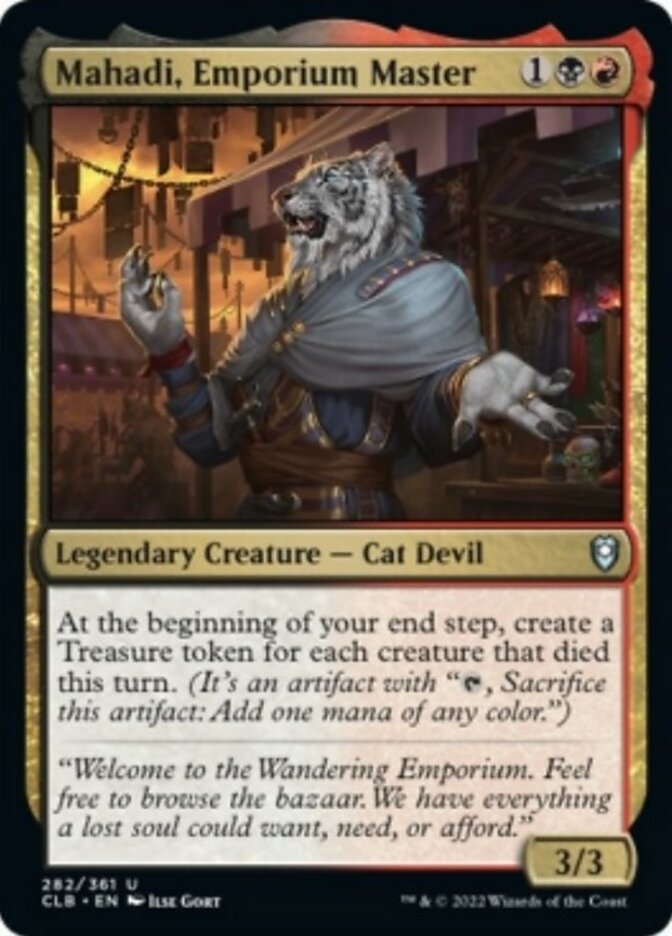 Mahadi, Emporium Master [Commander Legends: Battle for Baldur's Gate] | Silver Goblin