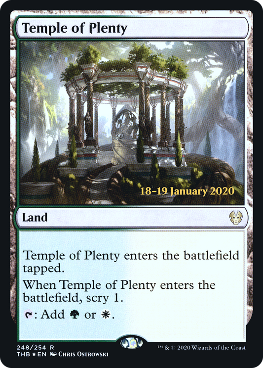 Temple of Plenty [Theros Beyond Death Prerelease Promos]