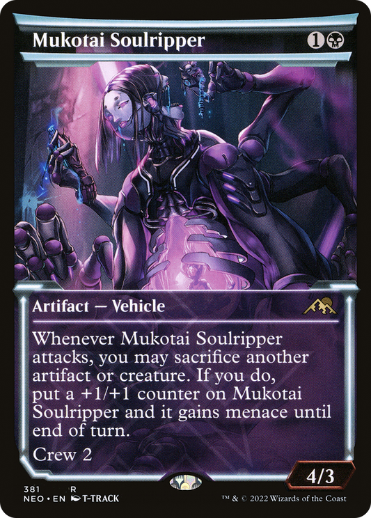 Mukotai Soulripper (Showcase Soft Glow) [Kamigawa: Neon Dynasty] Foil