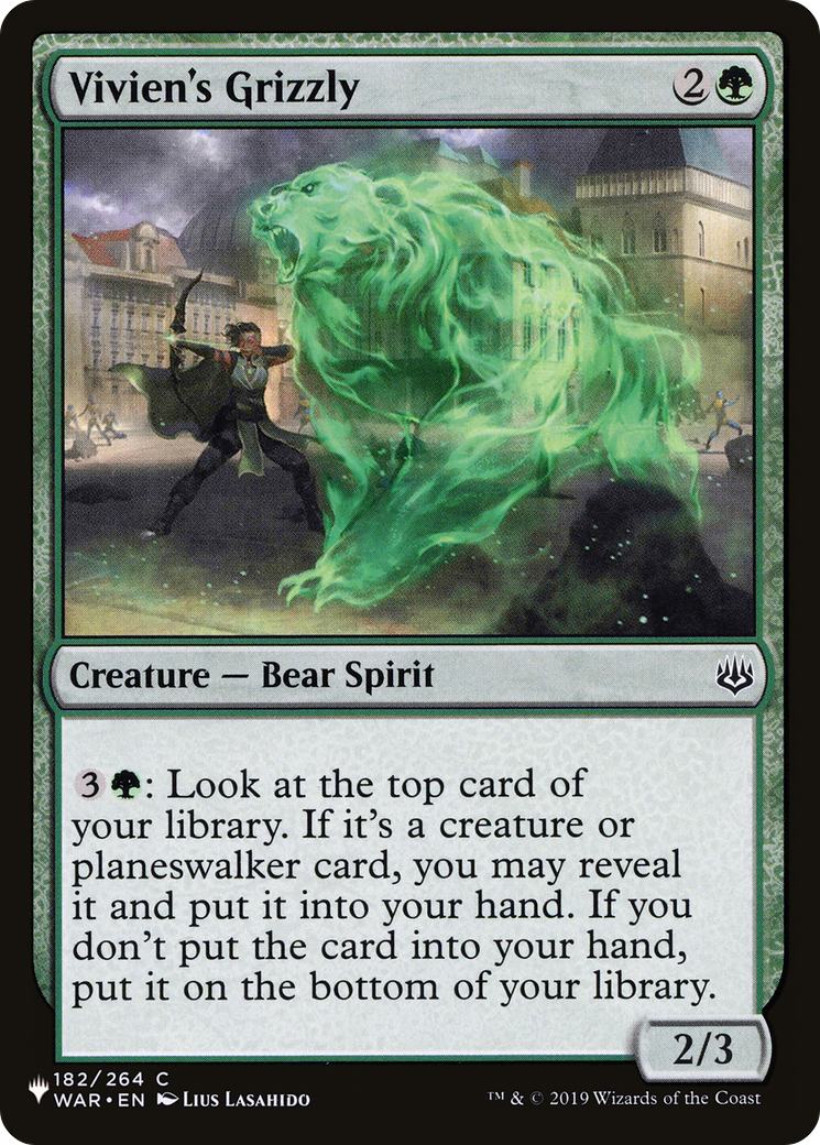 Vivien's Grizzly [The List Reprints] | Silver Goblin