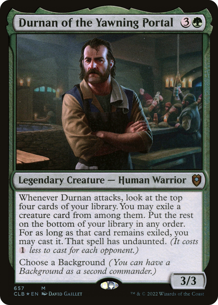 Durnan of the Yawning Portal [Commander Legends: Battle for Baldur's Gate] | Silver Goblin