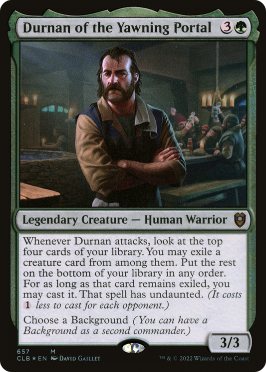 Durnan of the Yawning Portal [Commander Legends: Battle for Baldur's Gate]