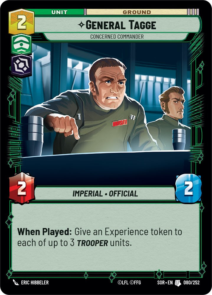 General Tagge - Concerned Commander (080/252) [Spark of Rebellion] | Silver Goblin