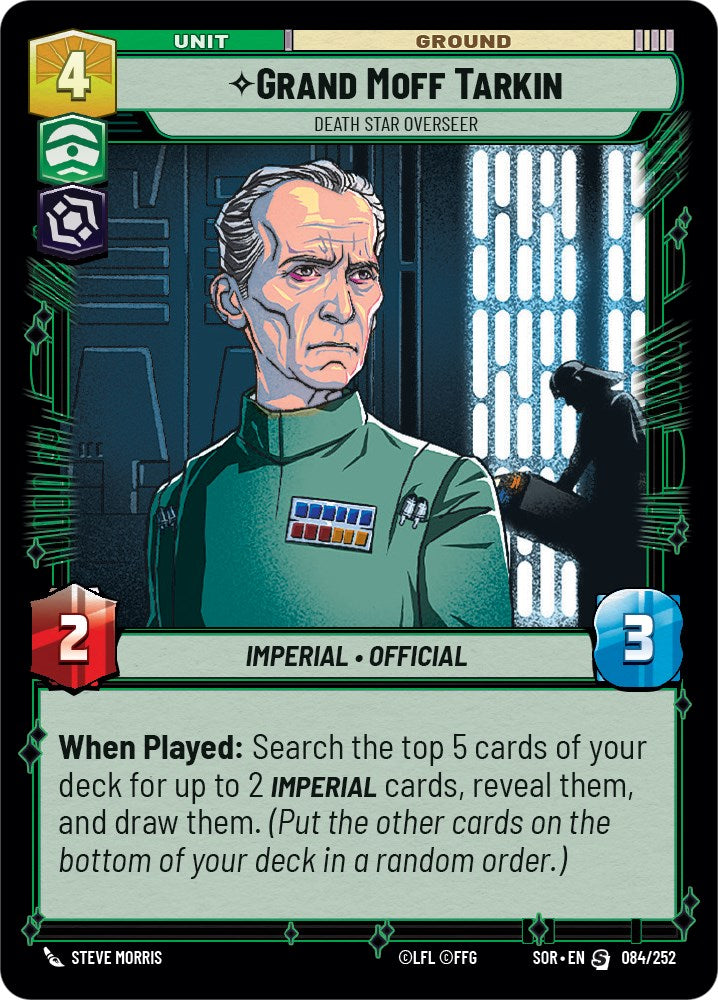 Grand Moff Tarkin - Death Star Overseer (084/252) [Spark of Rebellion] | Silver Goblin