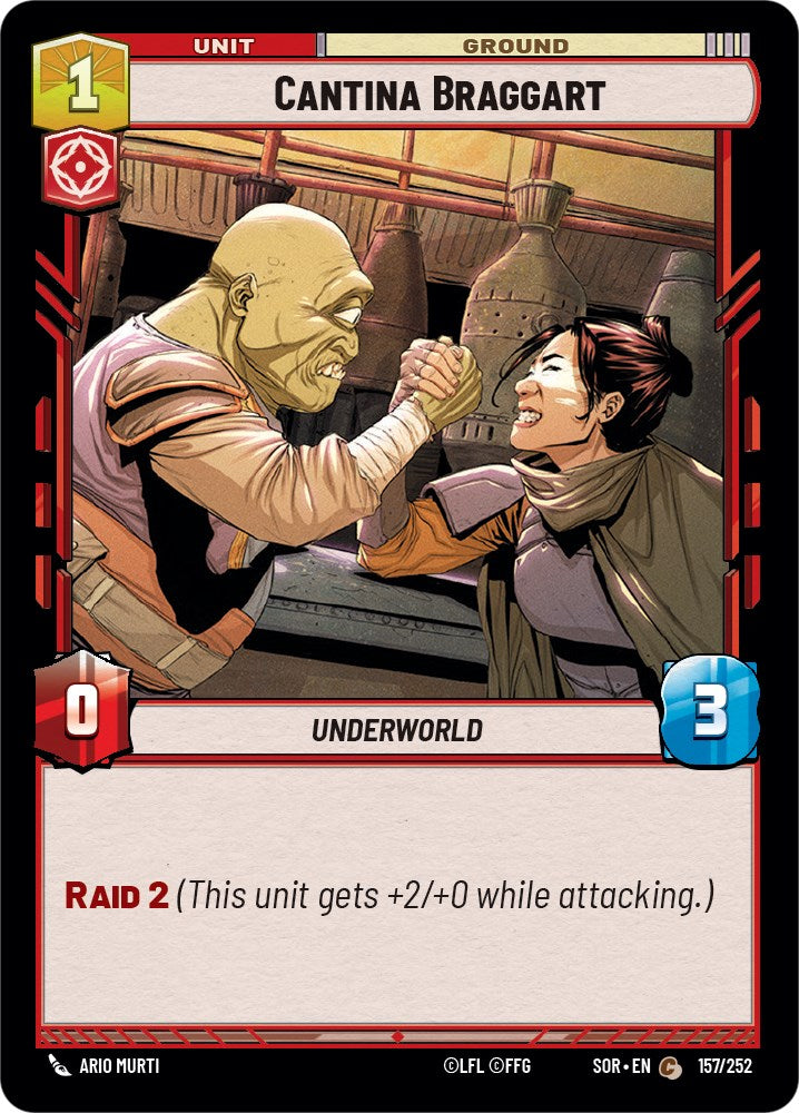 Cantina Braggart (157/252) [Spark of Rebellion] | Silver Goblin