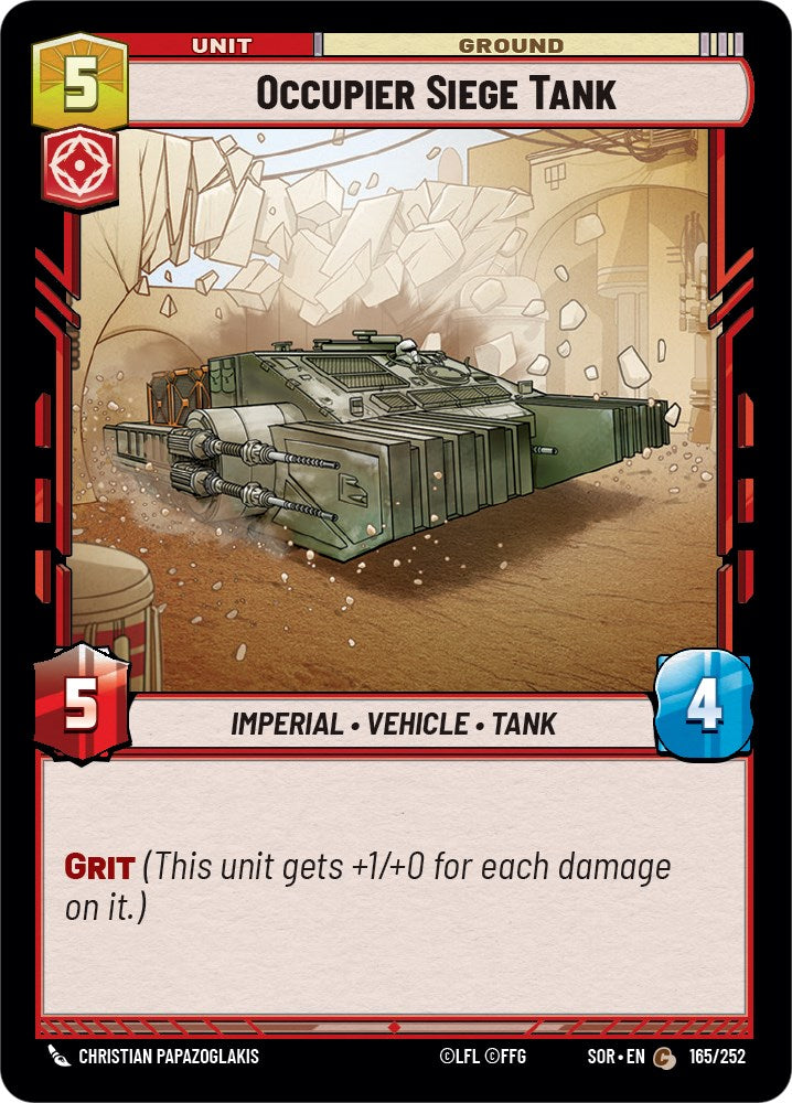 Occupier Siege Tank (165/252) [Spark of Rebellion] | Silver Goblin