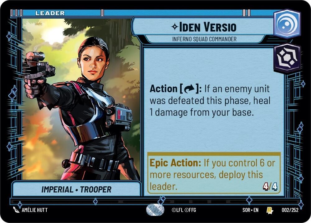 Iden Versio - Inferno Squad Commander (002/252) [Spark of Rebellion] | Silver Goblin