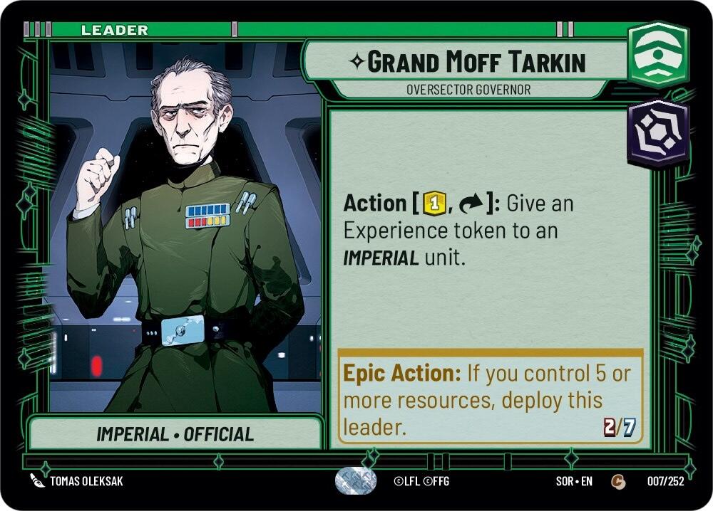 Grand Moff Tarkin - Oversector Governor (007/252) [Spark of Rebellion] | Silver Goblin