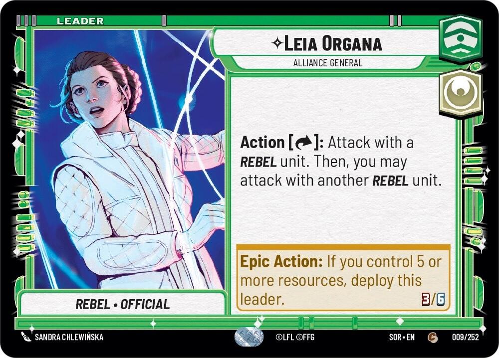 Leia Organa - Alliance General (009/252) [Spark of Rebellion] | Silver Goblin