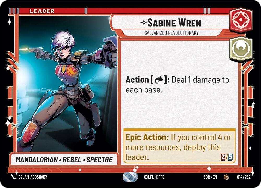 Sabine Wren - Galvanized Revolutionary (014/252) [Spark of Rebellion] | Silver Goblin