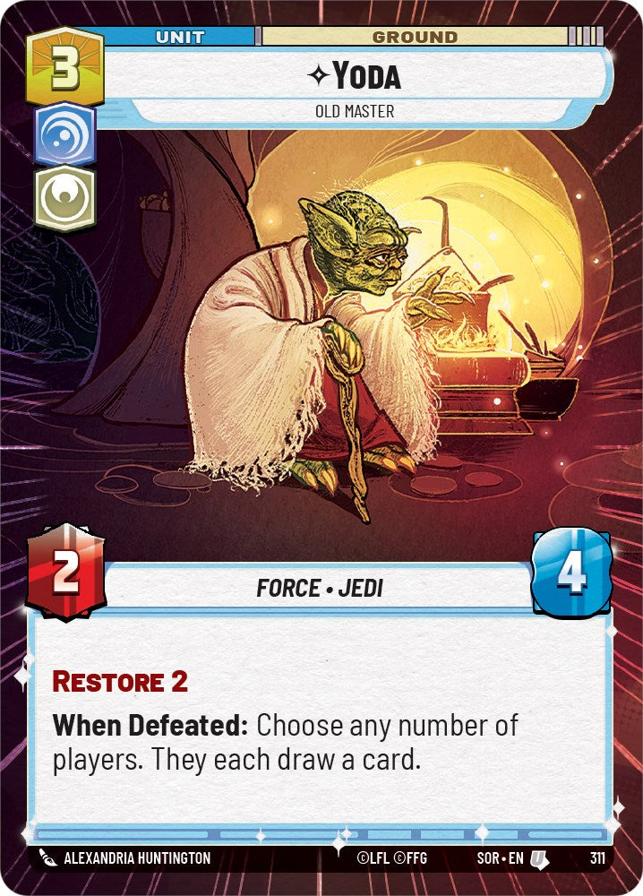 Yoda - Old Master (Hyperspace) (311) [Spark of Rebellion] | Silver Goblin