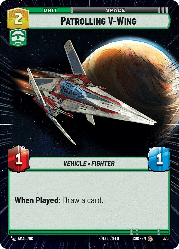 Patrolling V-Wing (Hyperspace) (375) [Spark of Rebellion] | Silver Goblin