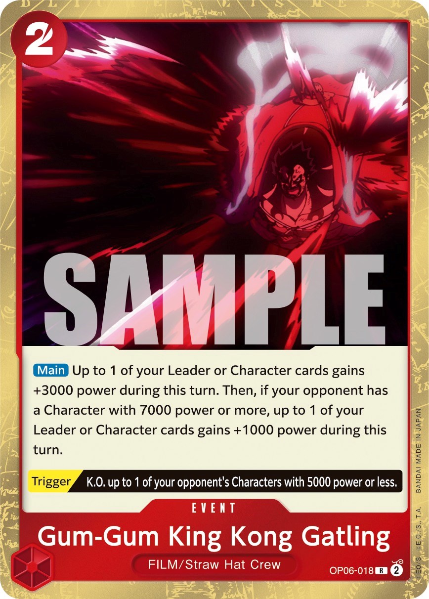 Gum-Gum King Kong Gatling (OP06-018) Foil