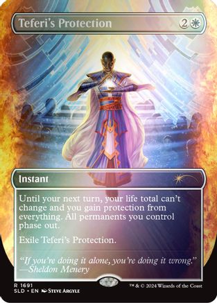 Teferi's Protection (1691) (Rainbow Foil) (1691) Foil - Secret Lair Drop Series