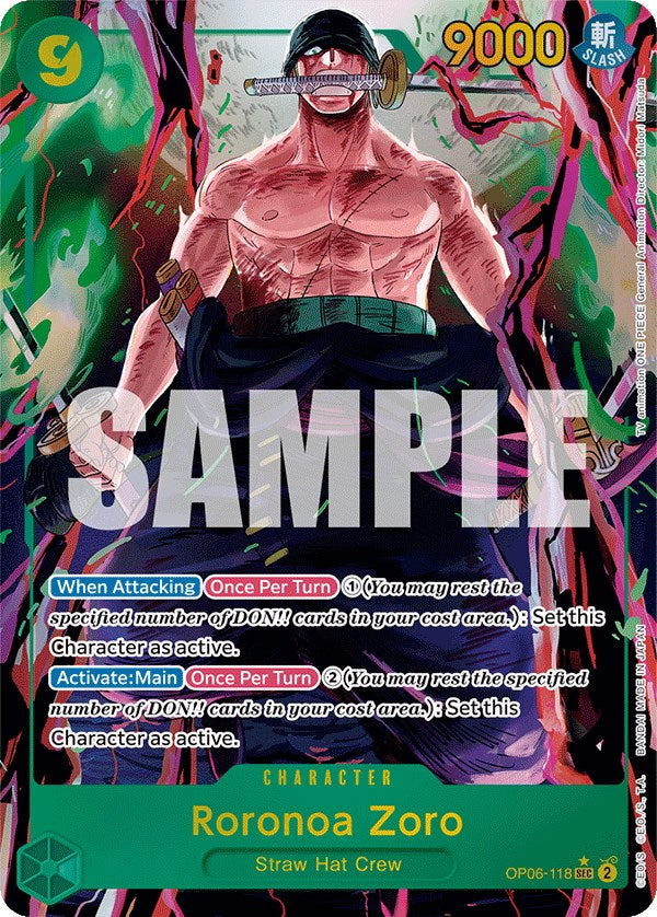 Roronoa Zoro (Alternate Art) [Wings of the Captain] | Silver Goblin