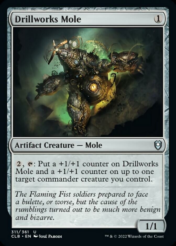 Drillworks Mole [Commander Legends: Battle for Baldur's Gate] | Silver Goblin