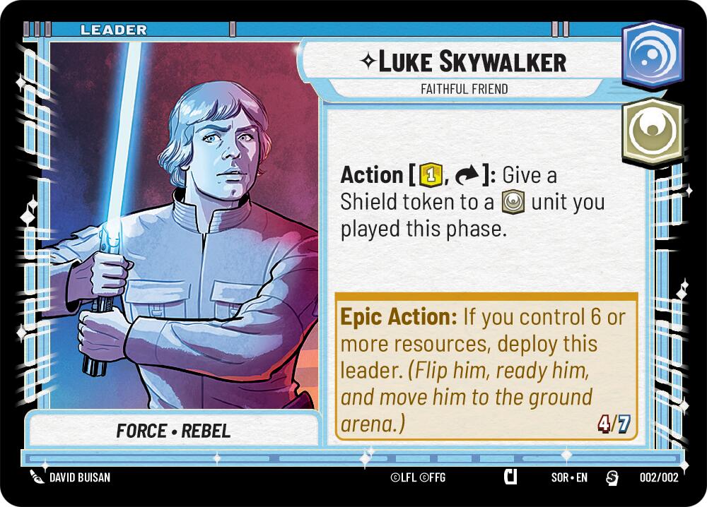 Luke Skywalker - Faithful Friend (Prerelease Promo) (002/002) [Spark of Rebellion Promos] | Silver Goblin