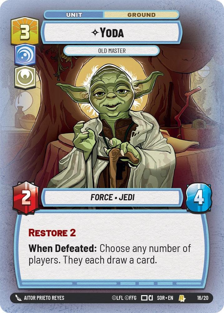 Yoda - Old Master (Weekly Play Promo) (16/20) [Spark of Rebellion Promos] | Silver Goblin
