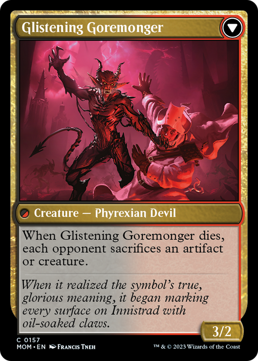 Pyretic Prankster // Glistening Goremonger [March of the Machine] Foil