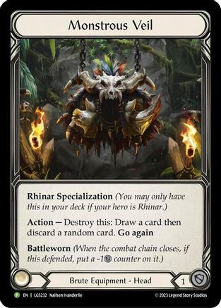 Monstrous Veil - LGS232 (LGS232) Rainbow Foil - Flesh and Blood: Promo Cards