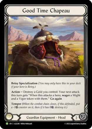 Good Time Chapeau - LGS248 Cold Foil (LGS248) - Flesh and Blood: Promo Cards | Silver Goblin