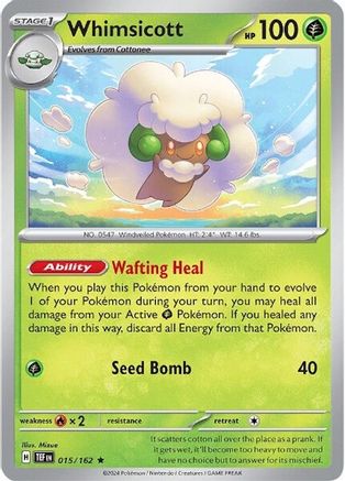 Whimsicott (15) Holofoil - Temporal Forces