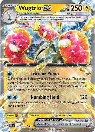 Wugtrio ex - 060/162 (60) Holofoil - SV05 Temporal Forces
