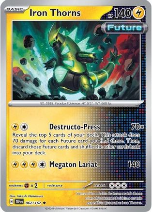Iron Thorns (062/162) [Scarlet & Violet: Temporal Forces] Reverse Holofoil