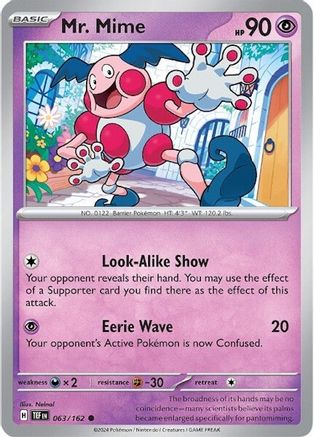Mr. Mime (63) Reverse Holofoil - Temporal Forces