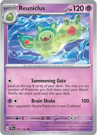 Reuniclus (72) Reverse Holofoil - Temporal Forces