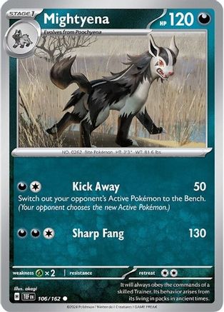 Mightyena (106) Reverse Holofoil - Temporal Forces