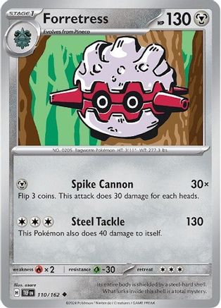 Forretress (110) Reverse Holofoil - Temporal Forces