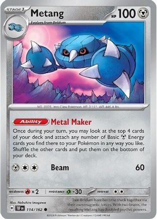 Metang (114) Reverse Holofoil - Temporal Forces