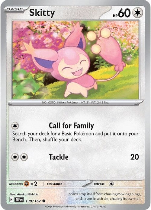 Skitty (130/162) [Scarlet & Violet: Temporal Forces] | Silver Goblin