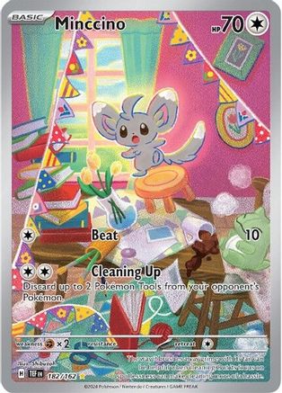 Minccino - 182/162 (182) Holofoil - SV05 Temporal Forces