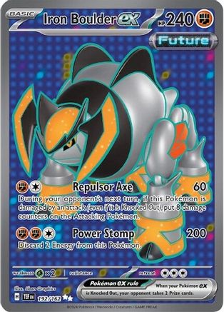 Iron Boulder ex - 192/162 (192) Holofoil - SV05 Temporal Forces